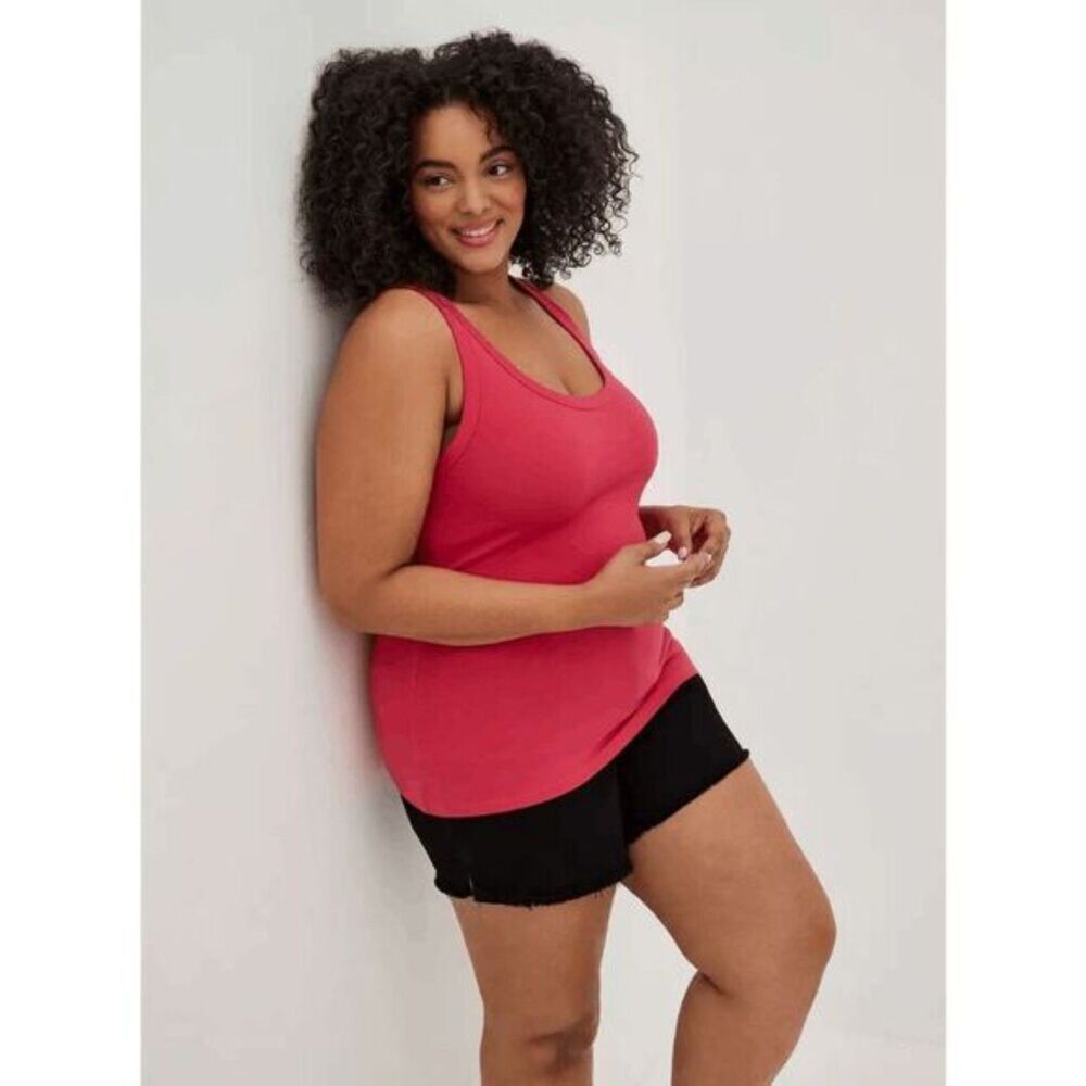Torrid Favorite Tunic Tank Top Pink Magenta Size 4 EUC